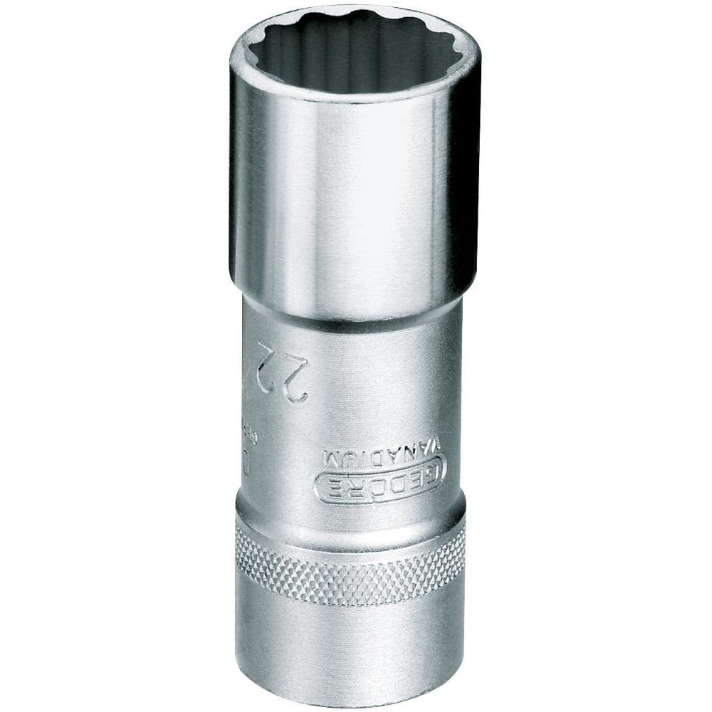 Cheie tubulara 1/2", dimensiune 10 mm, 12 canturi, lunga, Nr. D 19 L 10, GEDORE - sefira.ro