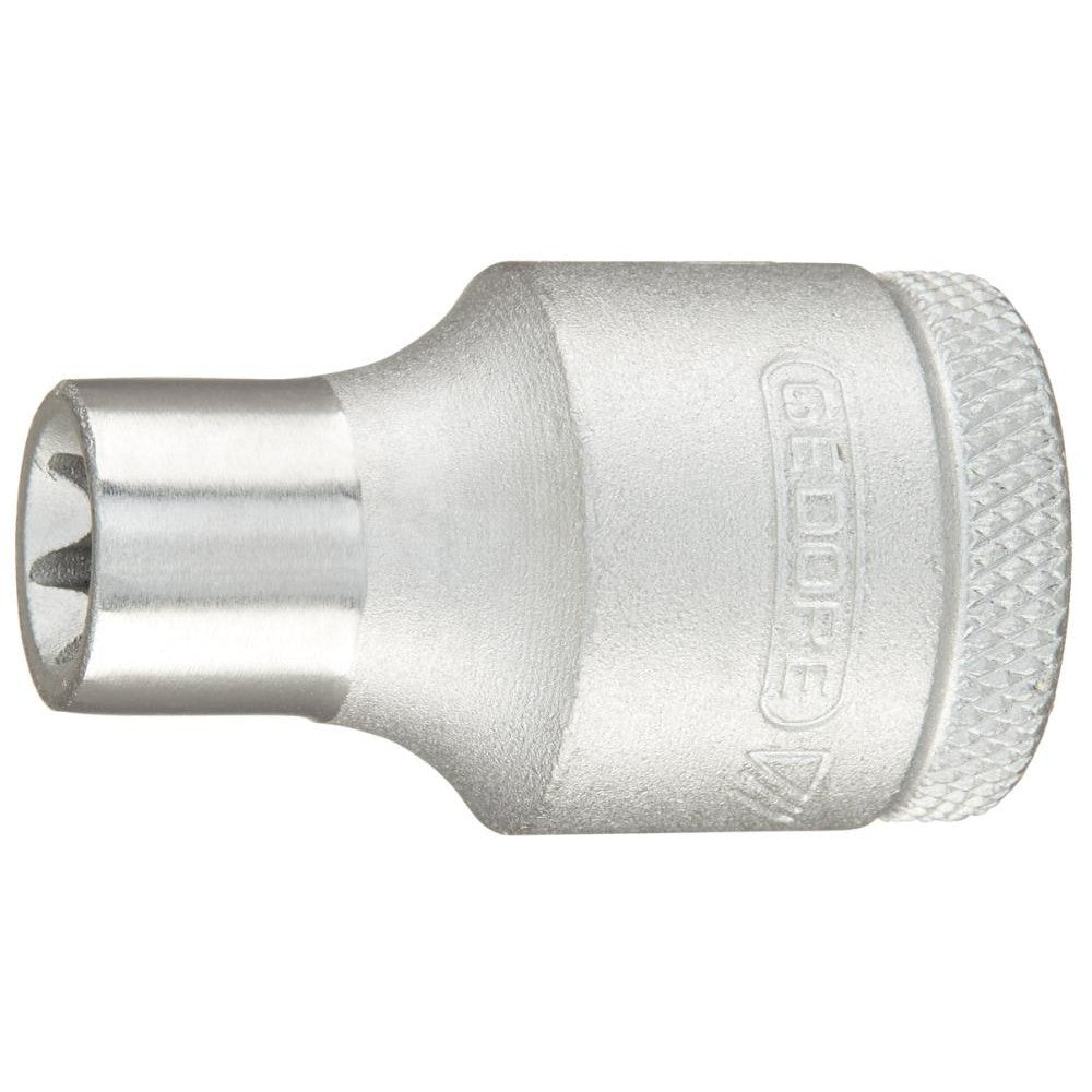 Cheie tubulara 1/2", E 10 x 38 mm, pentru suruburi TORX® exterior, Nr. TX 19 E10, GEDORE - sefira.ro