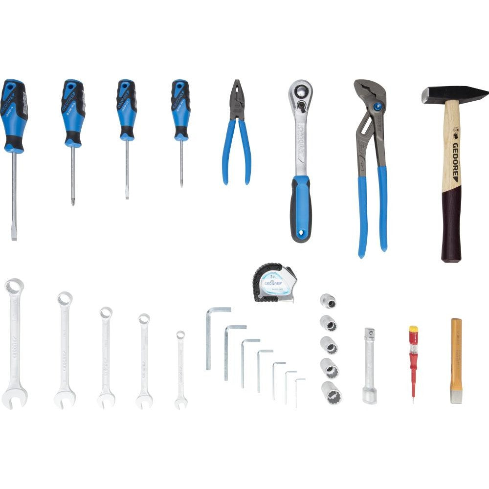 Geanta de scule, cu 29 piese, S 1072-001, GEDORE - sefira.ro