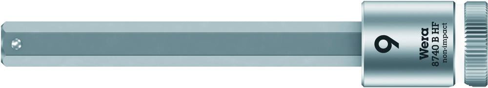 Cheie tubulara 3/8", pentru surub cu 6 canturi, 4x107mm, lung, Zyklop Nr. 8740 B HF, 05003032001, WERA - sefira.ro