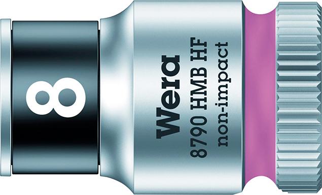 Cheie tubulara 3/8", 6mm cu funcție de fixare, Zyklop Nr. 8790 HMB HF, 05003740001, WERA - sefira.ro