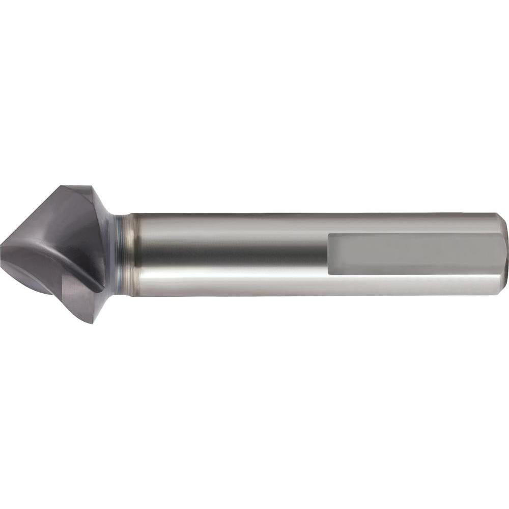 Tesitor conic SpyroTec HSS-E, 90°, TiAIN, tais convex, coada cu 3 fete plate, Ø 6.3mm, GUHRING - sefira.ro