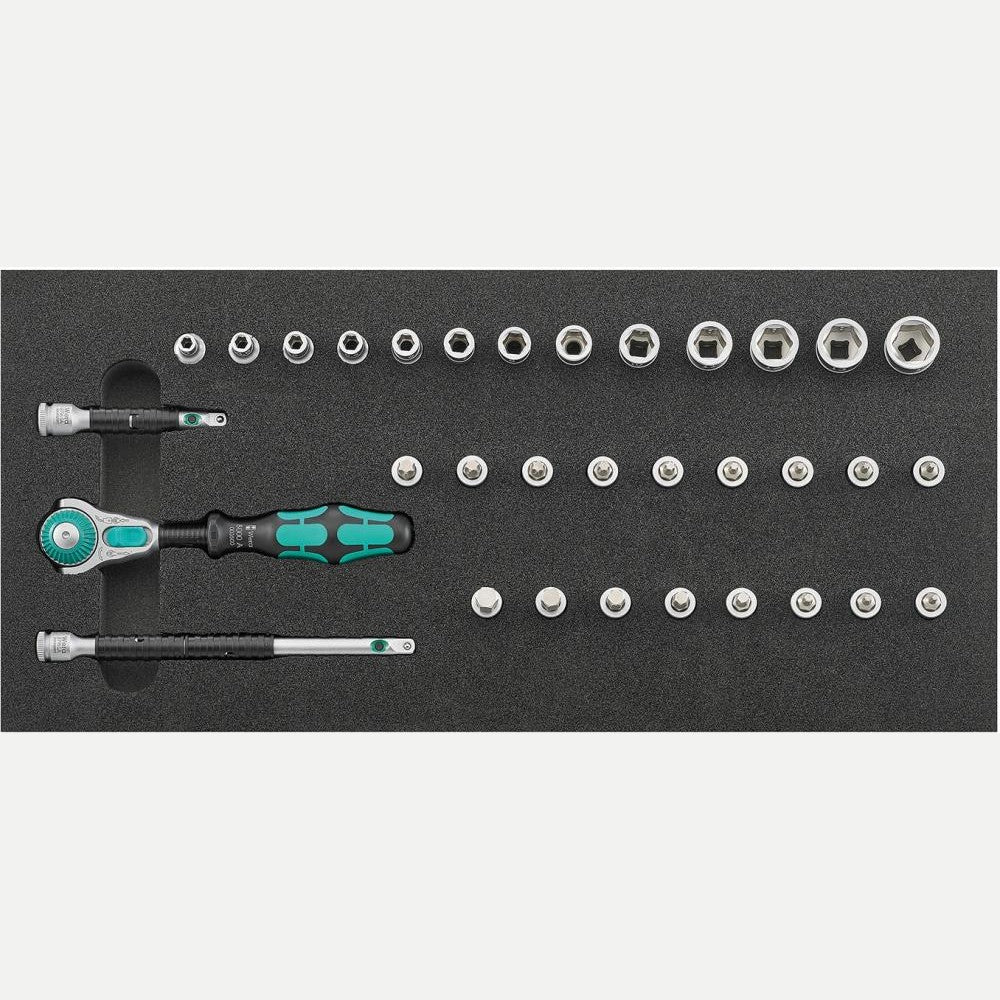 Modul de scule 1/3, cheie tubulară 1/4", Zyklop, WERA - sefira.ro