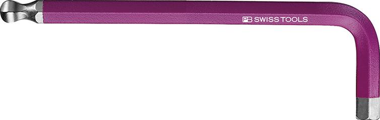 Cheie hexagonala, forma L, pentru surub interior 6 canturi, cap sferic, cod culoare, 1.5mm, lunga, SWISS TOOLS - sefira.ro