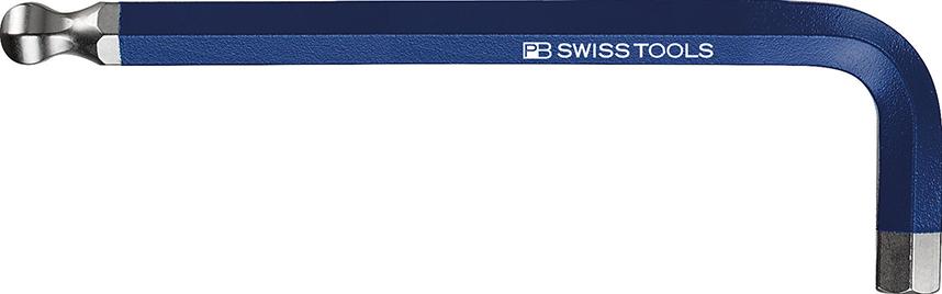Cheie hexagonala, forma L, pentru surub interior 6 canturi, cap sferic, cod culoare, 1.5mm, lunga, SWISS TOOLS - sefira.ro