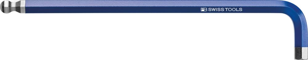Cheie hexagonala pentru surub interior 6 canturi, cap bila, codare pe culori, 1.5 mm, SWISS TOOLS - sefira.ro