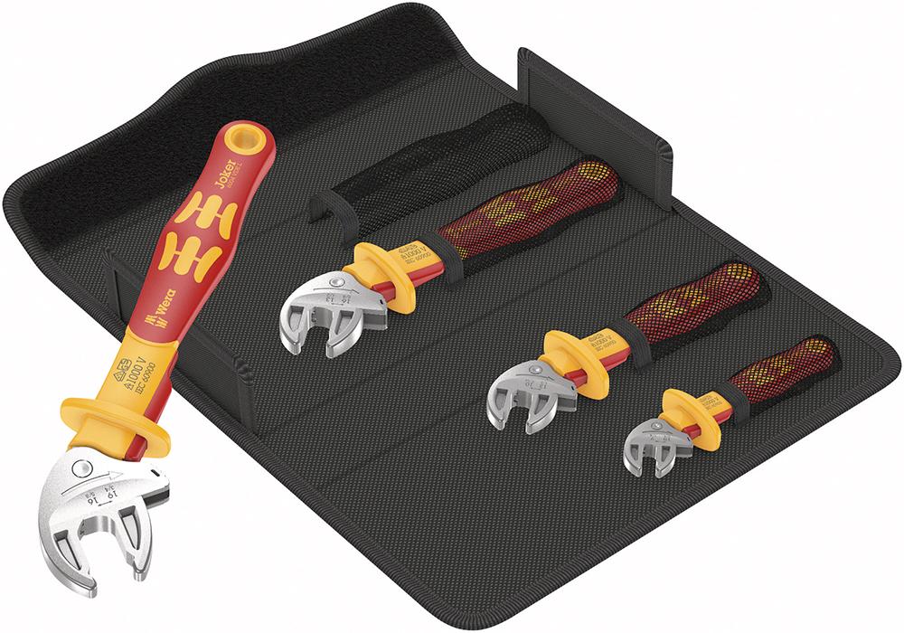 Maulschlüssel-Satz Joker selbstjustierend VDE 4-teilig 7-19mm Wera - sefira.ro