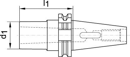 Port-scula intermediara pentru MK1-SK40, DIN69871AD, FORTIS - sefira.ro