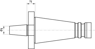 Port-scula pentru mandrina, SK40, B16, DIN2080, FORTIS - sefira.ro