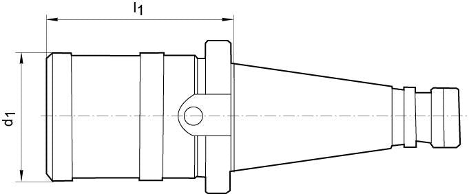 Mandrina de filetat cu prindere rapida M3-12 SK 40, DIN2080, FORTIS - sefira.ro