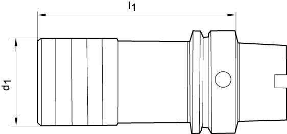 Mandrina de filetat cu prindere rapida HSK-A63 M3-12, DIN69893A, FORTIS - sefira.ro