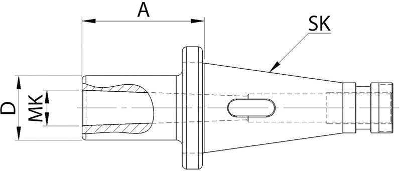 Port-scula intermediara pentru MK1-SK40, DIN2080A, FORTIS - sefira.ro