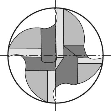 Freza de degrosare din carbura monobloc, FIRE, Tip NF, Ø 14mm, coada HB, DIN6527, GUHRING - sefira.ro