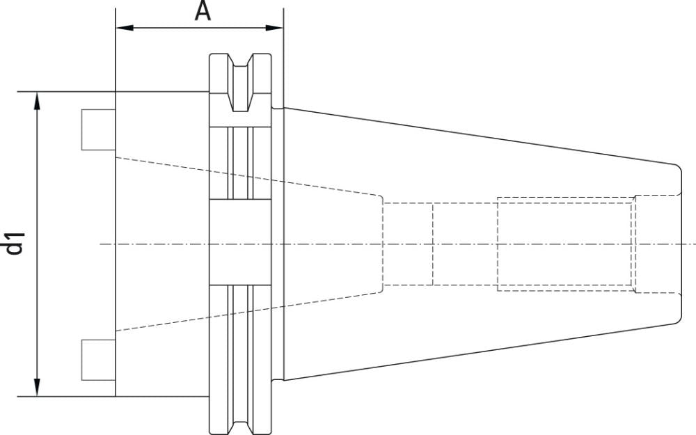 Port-scula cu prindere pe con, DIN69871A, SK40/SK30, FORTIS - sefira.ro