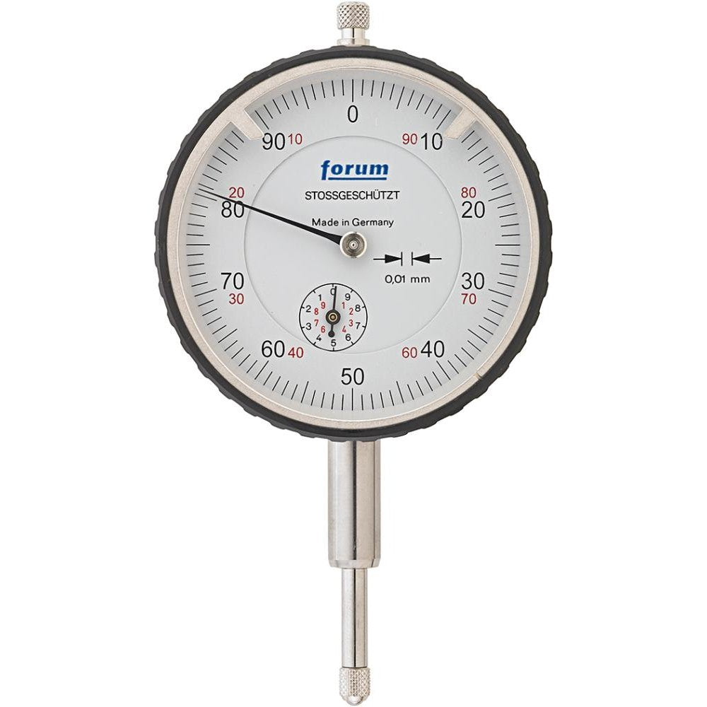 Ceas comparator de precizie, protectie socuri, 0-10mm, citire 0.01mm, DIN878, FORUM - sefira.ro