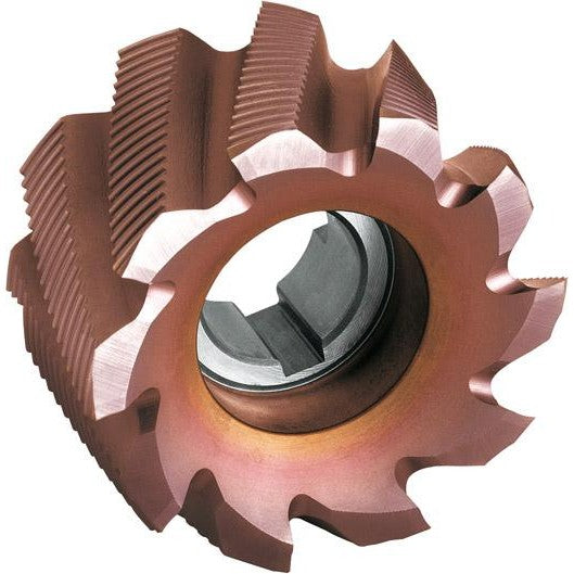 Freza cilindro-frontala HSS Co8%, 40x32mm, 7 dinti, TiCN, DIN1880NR, FORUM - sefira.ro