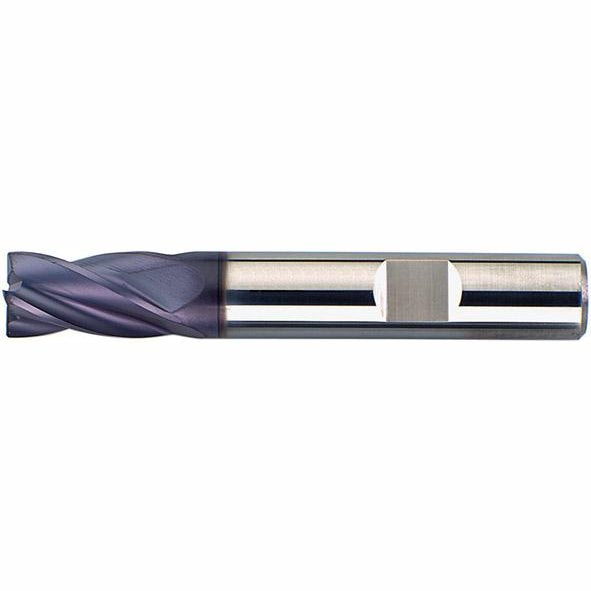 Freza cilindro-frontala, scurta, carbura monobloc, 2.0mm, TiAlN, DIN 6535 HB, FORUM - sefira.ro