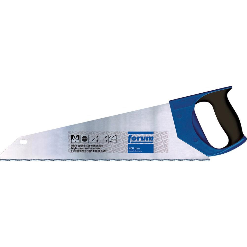 Fierastrau manual, maner bicomponent, 400mm, grosime 0.9mm, 11 dinti/inch, FORUM - sefira.ro