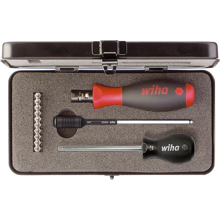 Set surubelnita dinamometrica TorqueVario®-S, set 13 buc, 0,8 - 5.0 Nm, T+IP, WIHA - sefira.ro
