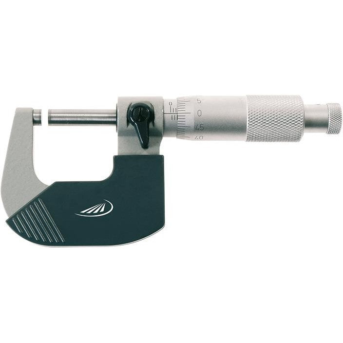 Micrometru de exterior, 0- 25mm, citire 0.01mm, pas 0.5mm, PREISSER - sefira.ro