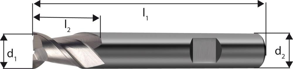 Freza cilindro-frontala, DIN6527K, ptr Al, scurta,carb monobloc 3mm, 2 tai suri W, Forum