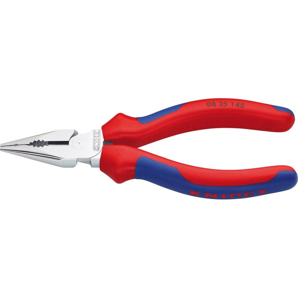 Cleste combinat cu varf ascutit, 145 mm, cap cromat, manere izolate, 08 25 145, KNIPEX - sefira.ro
