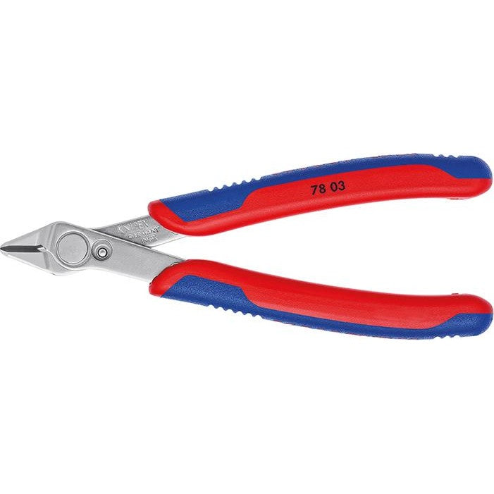 Cleste cu tais lateral pentru electronisti Super Knips®, 125mm, 78 03 125, KNIPEX - sefira.ro
