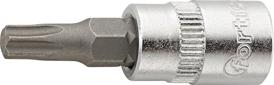 Cheie tubulara bit 1/4", pentru șuruburi TORX®, T 10x36mm, FORTIS - sefira.ro