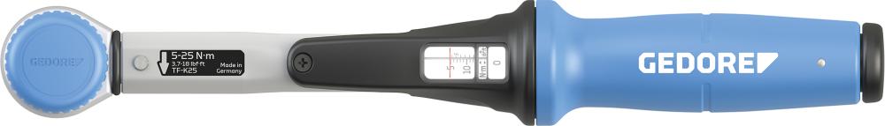 Cheie dinamometrica TORCOFIX TF-K, cap ciuperca, 1-5 Nm, 1/4", TF-K5, GEDORE - sefira.ro