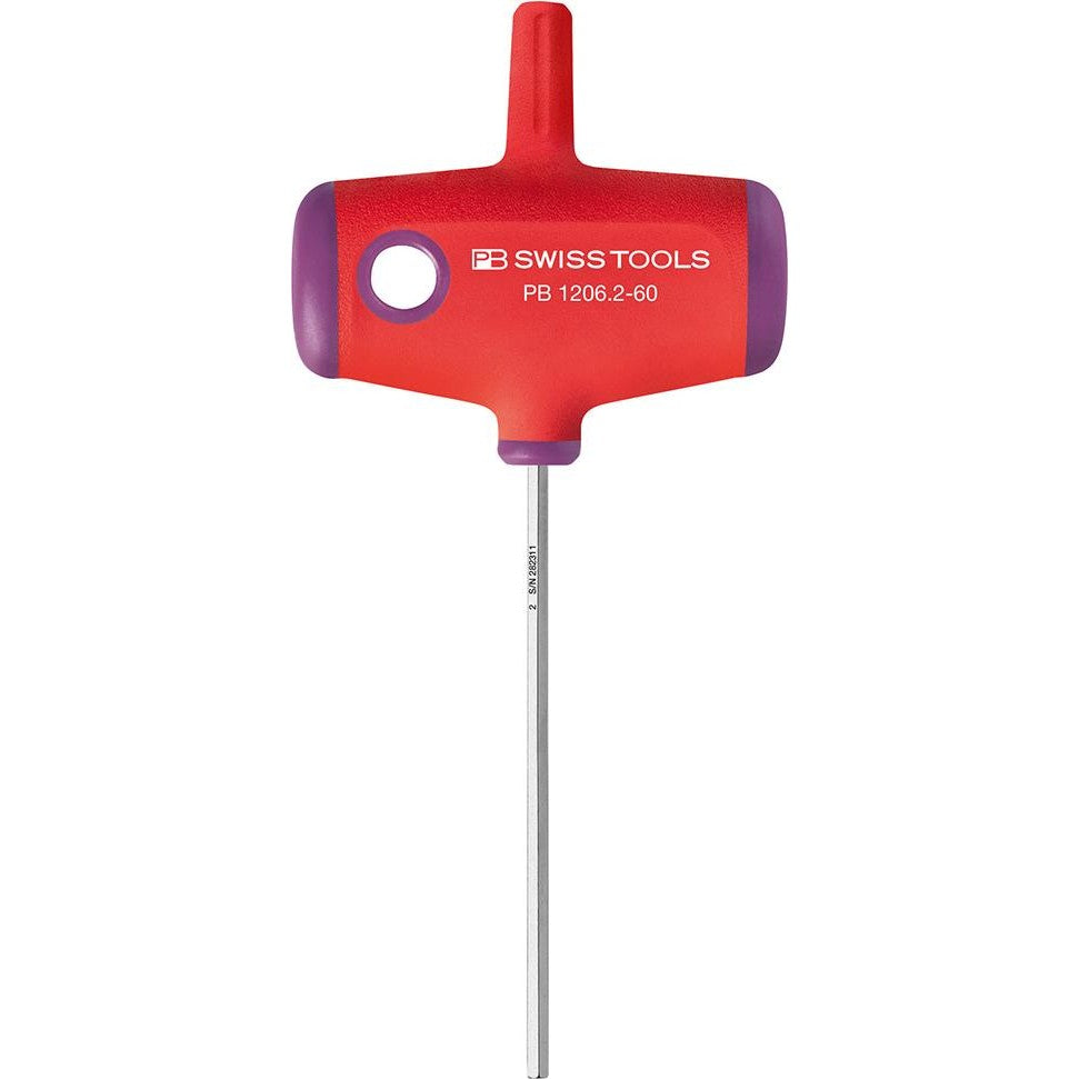 Cheie hexagonala cu maner T 2x60mm, SWISS TOOLS - sefira.ro