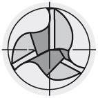 Freza cilindro-frontala, scurta, carbura monobloc, 2.00mm, TiAlN, DIN6527, FORUM - sefira.ro