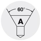 Burghiu de centrare HSS Co5%, 1.00mm, 60°, DIN333-A, FORUM - sefira.ro