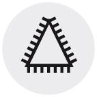 Pila triunghiulara (3 canturi), pentru chei, 100x5mm, dantura 2, fara maner, PFERD - sefira.ro