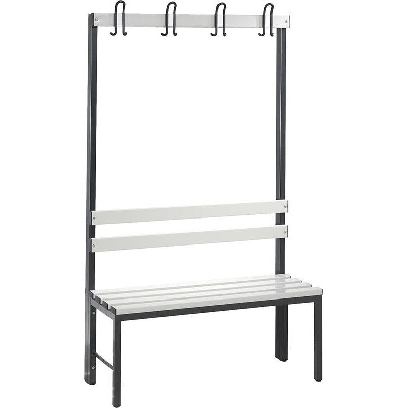 Banca pe o part. c.cârligL1000mm, cu sipci plast. - sefira.ro