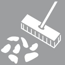 Perie manuala industriala, Kokos, 280 mm, cu coada scurta, NOLLE - sefira.ro