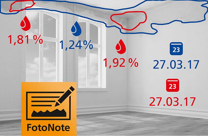 Contor de umiditate DampFinder Compact Plus, 0-40 °C, LASERLINER - sefira.ro