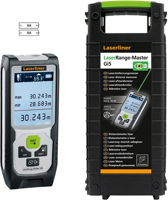 Telemetru cu laser LaserRange-Master Gi5, 0.05-50m, precizie 2mm, IP40, LASERLINER - sefira.ro