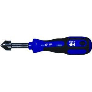 Tesitor manual 90°, pentru lemn si plastic, Ø 18 mm, 5 muchii de taiere, FISCH - sefira.ro