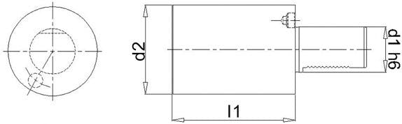 Port scula cilindrica VDI 30, A2, Ø68mm, 100mm, DIN69880, FORTIS - sefira.ro