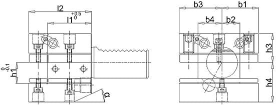 Port-scula forma D1, VDI 30, 20/16mm, DIN69880, FORTIS - sefira.ro