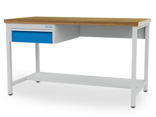 Workbench with hanging drawer, 2000x750x859mm, load capacity 300kg, BEDRUNKA