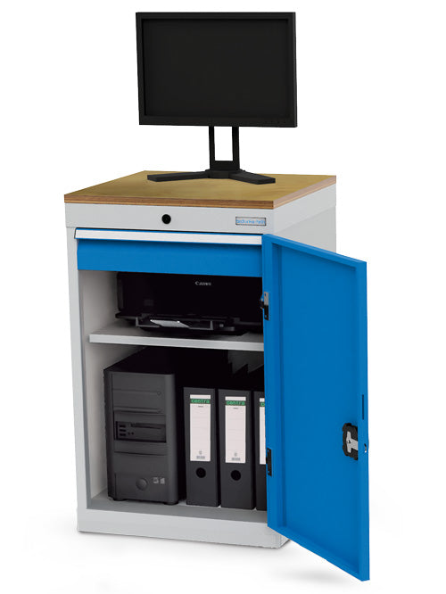 Computer cabinet, 530x500x850mm, fixed version, load capacity 1000kg, BEDRUNKA