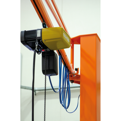 JIB cranes mounted on profile columns are GIS SYSTEM KB B-HANDLING