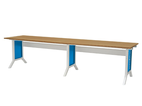 Basic and extension work table, clamp fixing, 3000x750x735mm - 1100, load capacity 200kg, BEDRUNKA