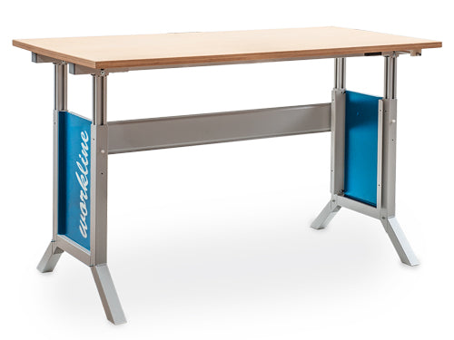 Work table, electric height adjustment, 1500x750x735mm - 1100, load capacity 180kg, BEDRUNKA