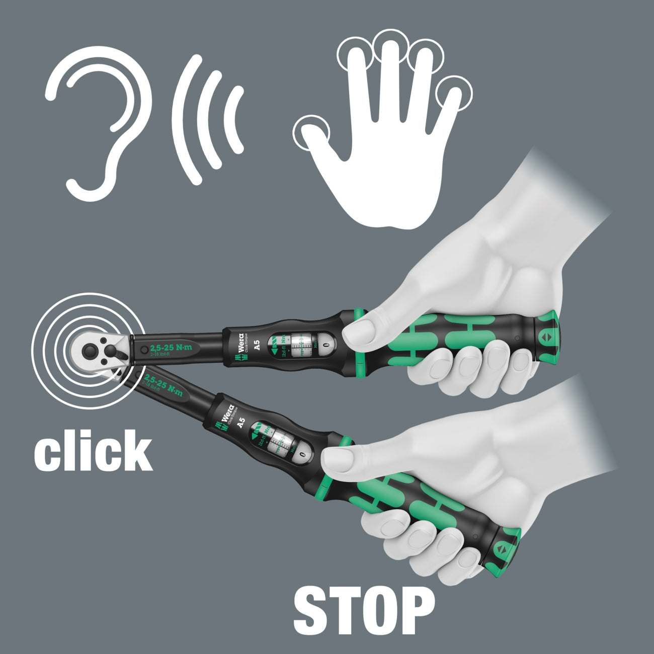 WERA Click-Torque A5 - B1 -C2 C3 click torque wrenches