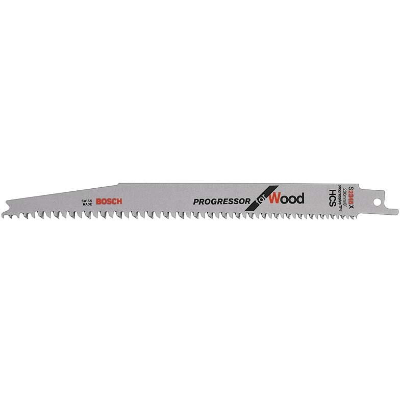 Panza pentru ferastrau sabie S 2345 X, pentru lemn, 200 mm, pas dantura 2.5-4.3 mm, 5 buc, 2608654404, BOSCH - sefira.ro