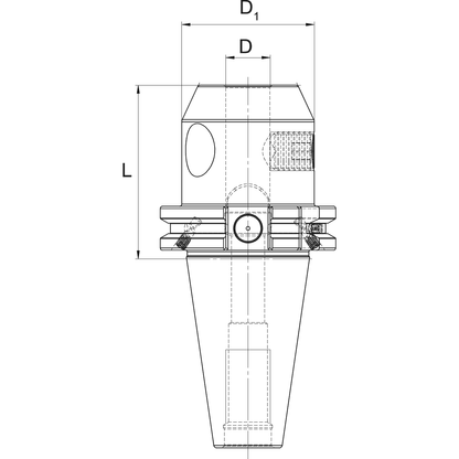 Port tool with welded rod DIN 69871 Form SK AD+B EROGLU