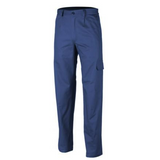 PANTALONI PE TALIE INDUSTRY, ALBASTRU REGAL 65%PES-35%PAMUT L - sefira.ro
