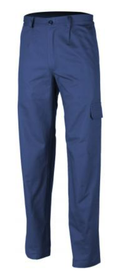 INDUSTRY WAIST TROUSERS, ROYAL BLUE 65%PES-35%COTTON L